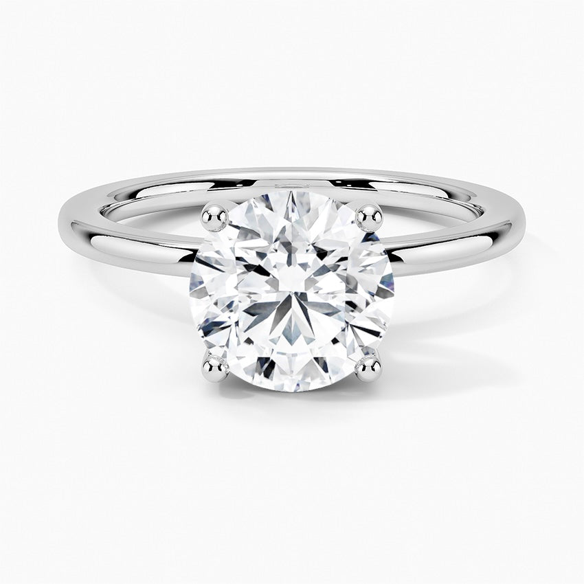 HIDDEN HALO RING-Round Cut Diamond