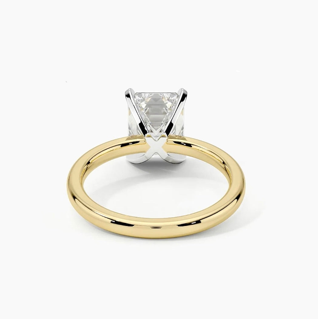 GLOW RING-Emerald Cut Diamond