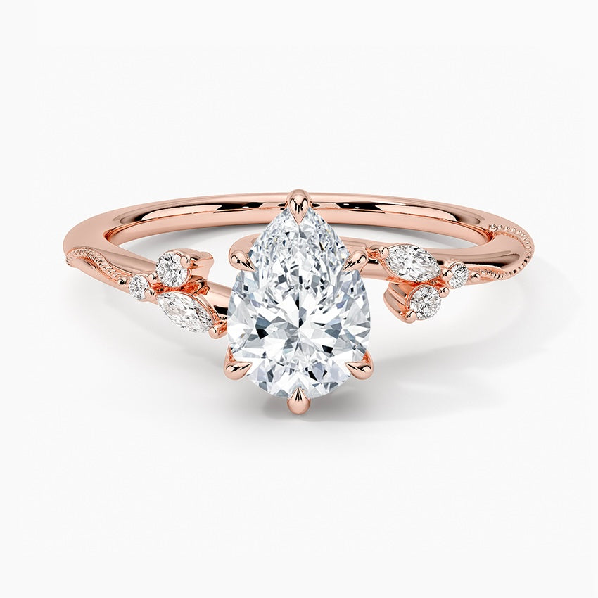 BLOOM RING-Pear Cut Diamond