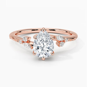 BLOOM RING-Pear Cut Diamond