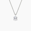 Switch SOLITAIRE DIAMOND NECKLACE-Oval Cut Diamond 3 image