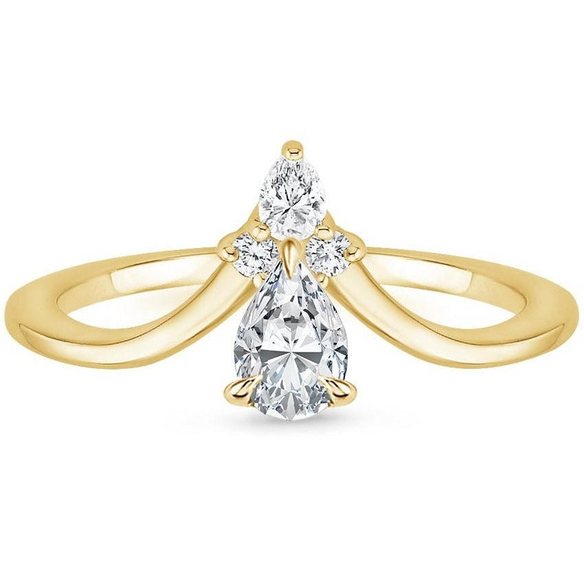 ARIEL RING-Pear Cut Diamond