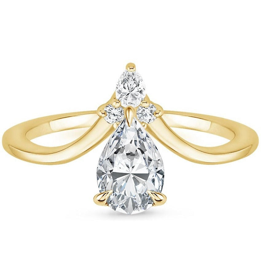 ARIEL RING-Pear Cut Diamond