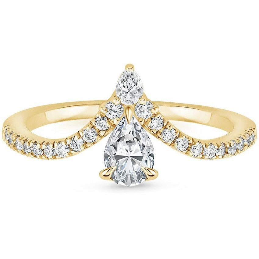 ARIEL SHINE RING-Pear Cut Diamond