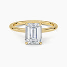 Switch HIDDEN HALO-Emerald Cut Diamond 1 image