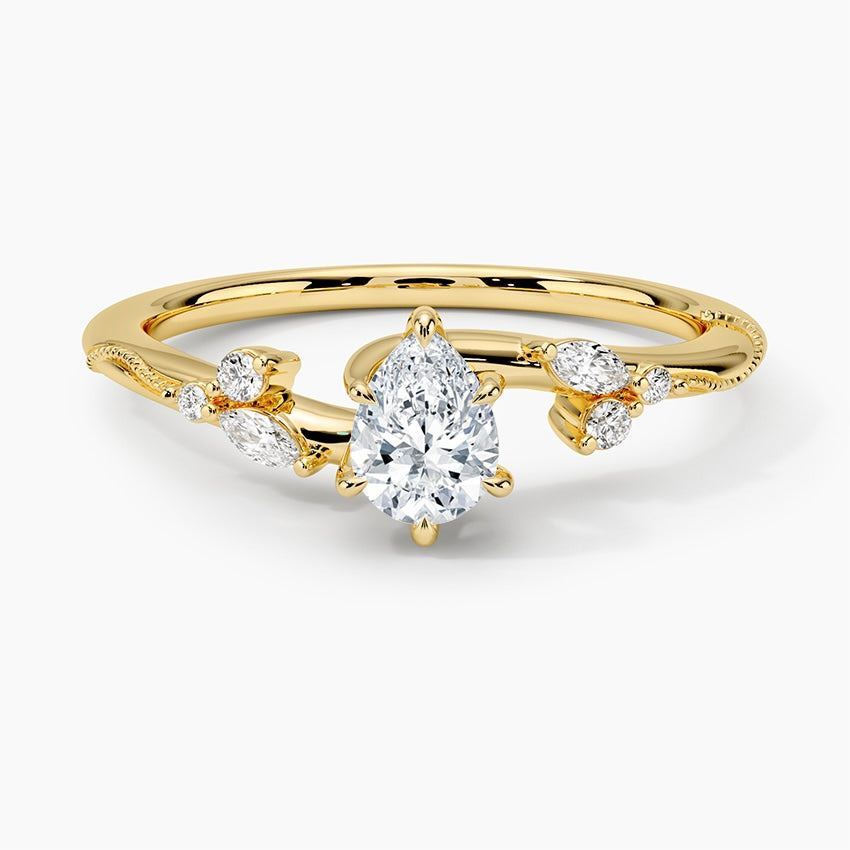 BLOOM RING-Pear Cut Diamond