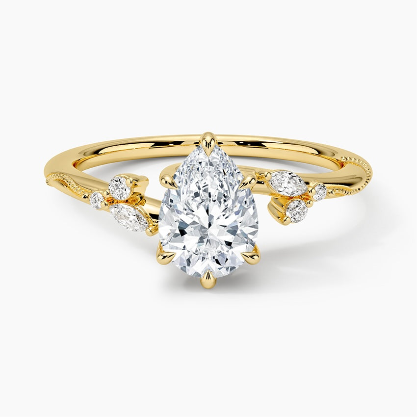 BLOOM RING-Pear Cut Diamond