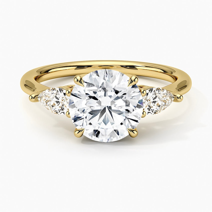 TRILOGY RING-Round Cut Diamond