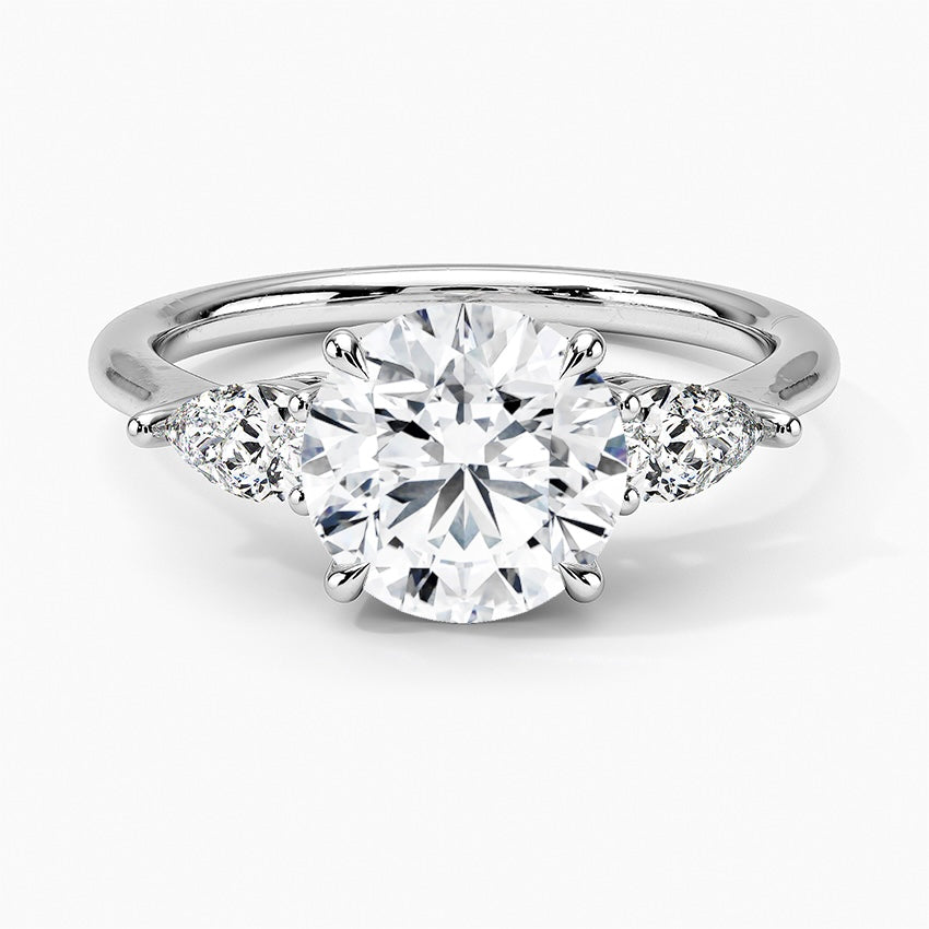 TRILOGY RING-Round Cut Diamond