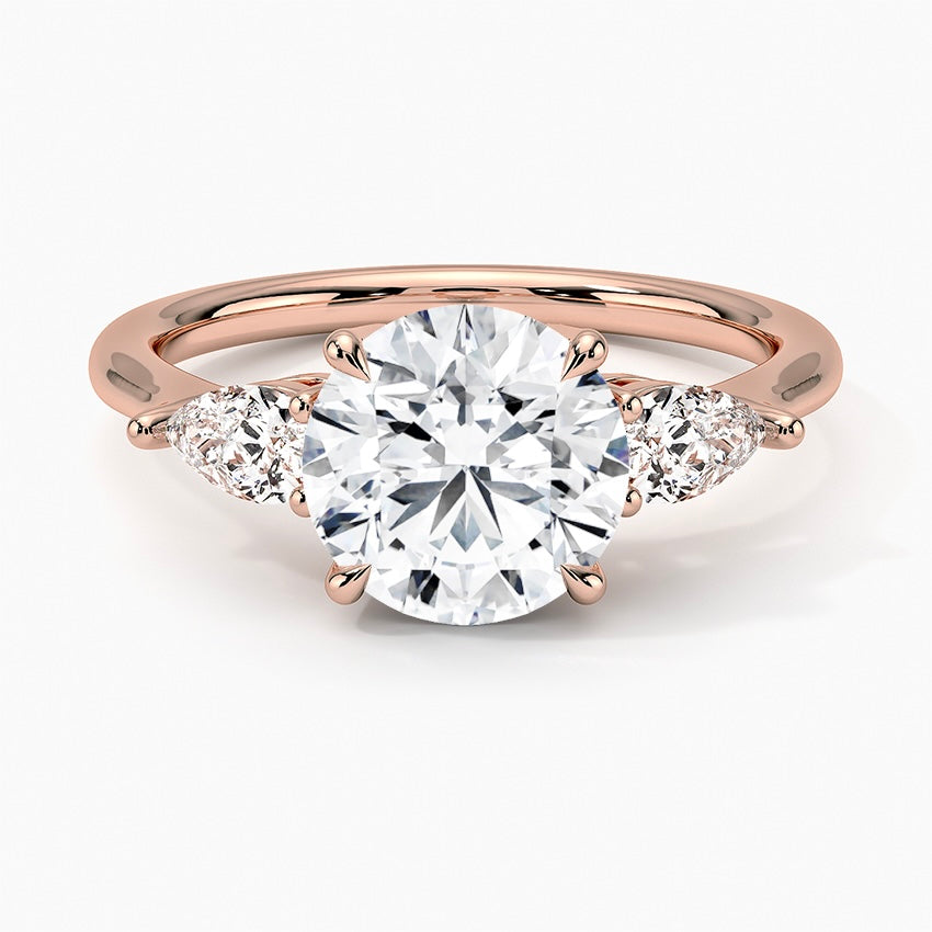 TRILOGY RING-Round Cut Diamond