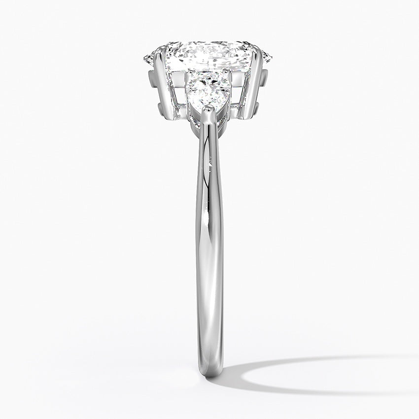 TRILOGY RING-Oval Cut Diamond