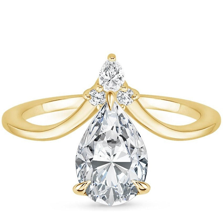 ARIEL RING-Pear Cut Diamond