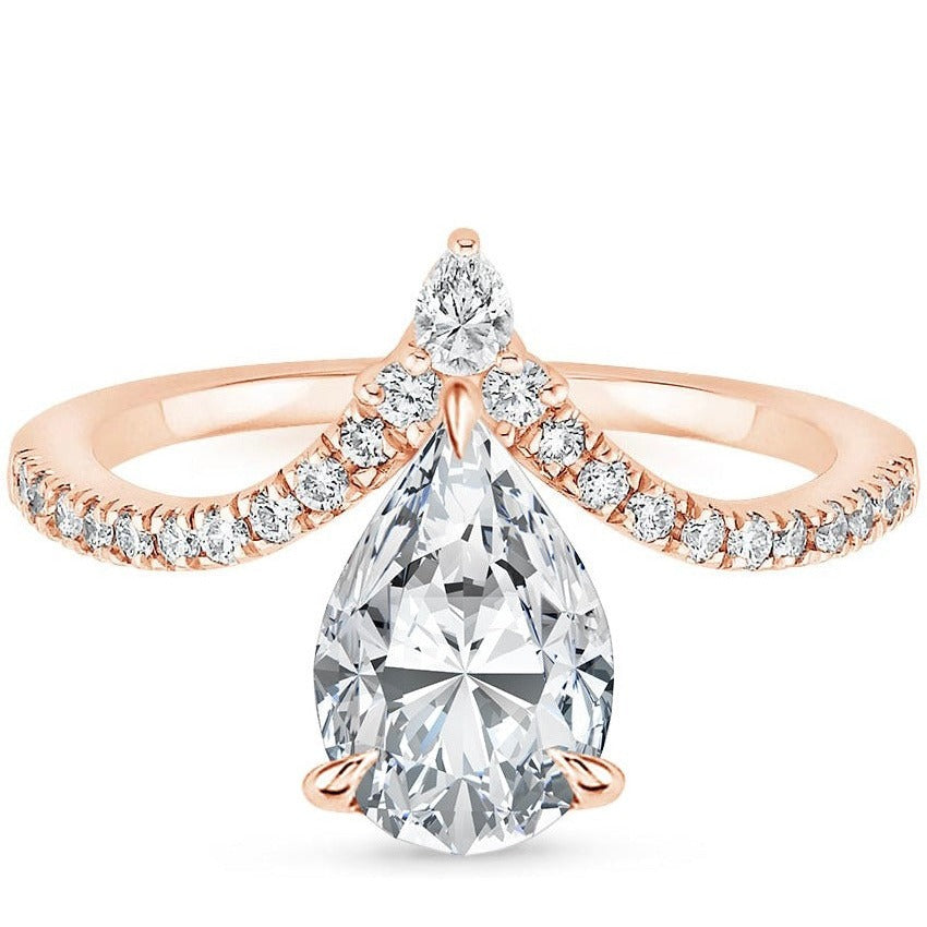 ARIEL SHINE RING-Pear Cut Diamond