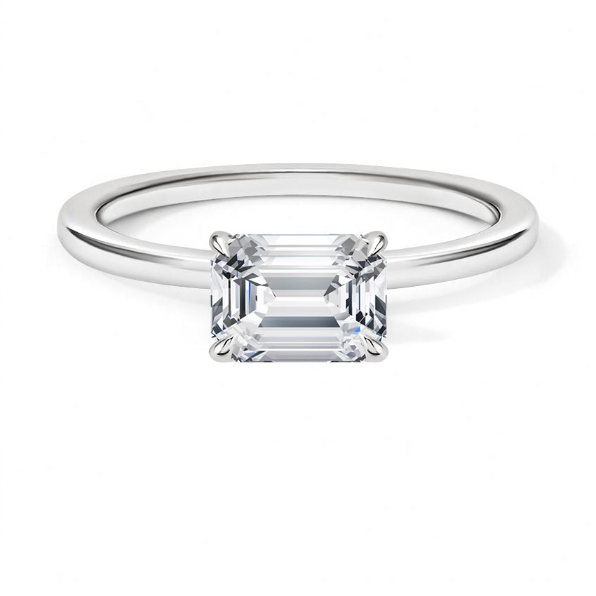 BRILLIANT RING- Emerald Cut Diamond