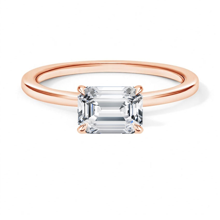 BRILLIANT RING- Emerald Cut Diamond