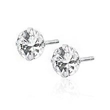 Load image into Gallery viewer, Solitaire Stud Earrings 5MM
