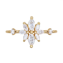Load image into Gallery viewer, Olivia Ring - 14K White or Yellow Gold
