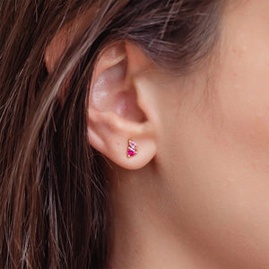 Pink Sapphire Earrings Rosy