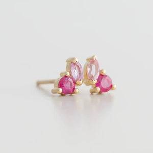Pink Sapphire Earrings Rosy