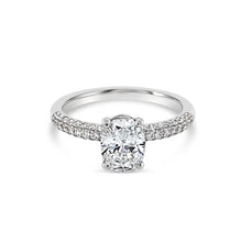 Load image into Gallery viewer, Natural Diamond Solitaire Ring 1.00ct (G/VS2), Oval Cut
