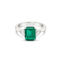 Load image into Gallery viewer, Emerald Cut Natural Emerald Ring
