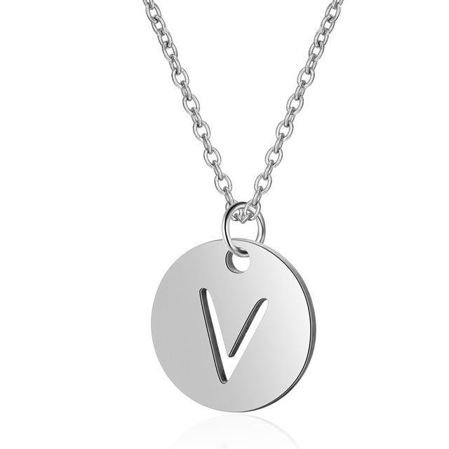 Initial Silver Necklace V