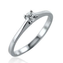 Load image into Gallery viewer, Engagement Ring-Natural Diamond Solitaire Ring/ LULUDIAMONDS®
