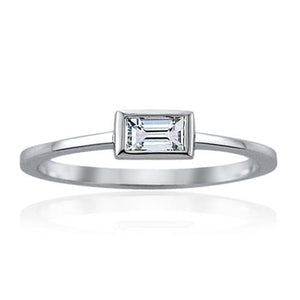 Baguette Cut/Engagement Ring-Natural Diamond Ring