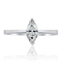 Load image into Gallery viewer, Marquise Cut Natural Diamond Solitaire Ring/ Engagement Ring/LULU DIAMONDS®
